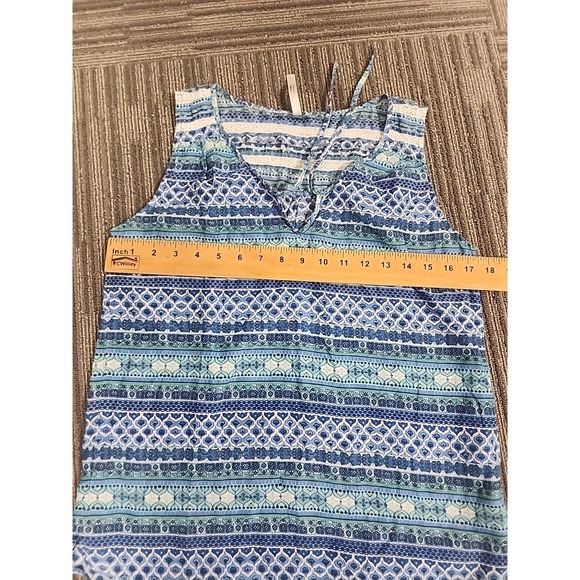 KUHL Women's S Blue Print Tank Top. Lightweight Striped - Picture 8 of 9